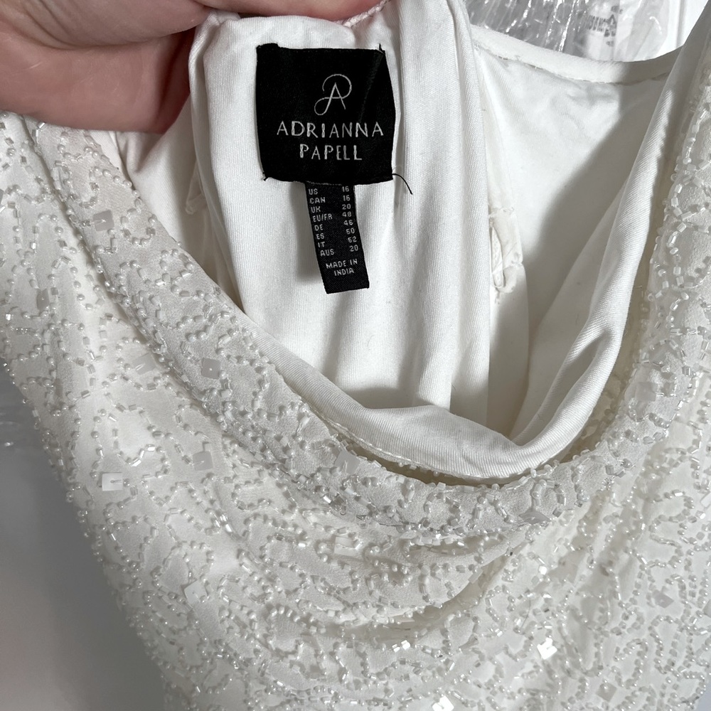 Adrianna Papell Beaded Slip Dress